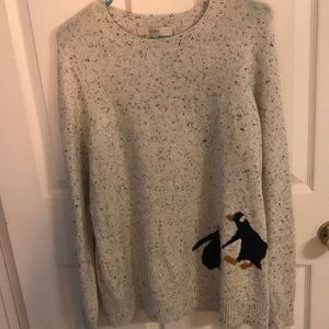 LOFT SIZE LARGE PENGUIN SWEATER